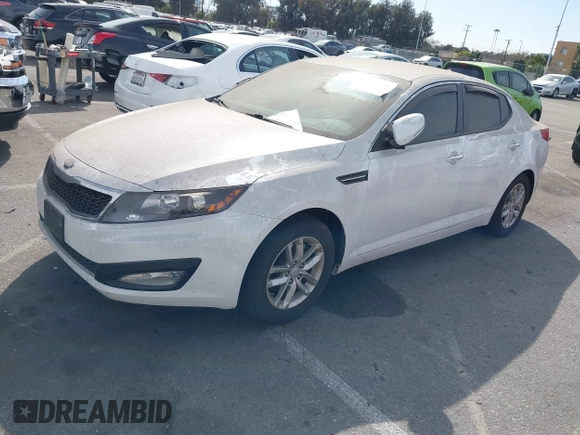 2013 Kia Optima LX with VIN 5XXGM4A79DG193534, listed as a IAAI auction lot 41690584 with 100,287 mi miles. Bid and sale history available at carsss.com. Image 2.