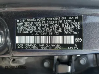 2015 Toyota Prius One with VIN JTDKDTB34F1581432, listed as a Copart auction lot 54947155 with 109,456 mi miles and Salvage Title. Bid and sale history available at carsss.com. Image 13.