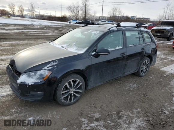 2017 Volkswagen Golf SportWagen SE with VIN 3VWC17AU1HM509704, listed as a Copart auction lot 83662574 with 176,875 mi miles and Salvage Title. Bid and sale history available at carsss.com. Image 1.