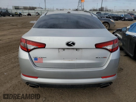 2012 Kia Optima EX with VIN 5XXGN4A66CG029239, listed as a Copart auction lot 43547215 with 171,662 mi miles and Salvage Title. Bid and sale history available at carsss.com. Image 6.