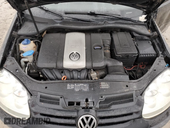2009 Volkswagen Rabbit S with VIN WVWAB71K19W110539, listed as a Copart auction lot 85843454 with Not provided miles and Salvage title. Bid and sale history available at DreamBid. Image 12.