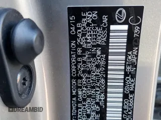2015 Lexus ES 330 with VIN JTHBK1GG8F2197894, listed as a Copart auction lot 49078945 with 112,189 mi miles and Salvage Title. Bid and sale history available at DreamBid. Image 14.