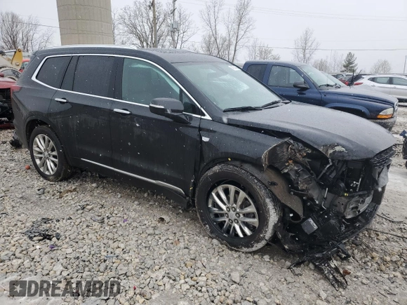 2023 Cadillac XT6 AWD Premium Luxury with VIN 1GYKPDRS2PZ192974, listed as a Copart auction lot 46724945 with 29,455 mi miles and Salvage Title. Bid and sale history available at carsss.com. Image 4.