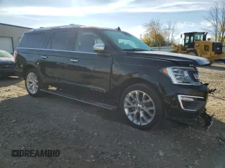 2018 Ford Expedition Max Platinum with VIN 1FMJK1MT7JEA07214, listed as a Copart auction lot 76308414 with 185,411 mi miles and Non repairable. Bid and sale history available at DreamBid. Image 4.