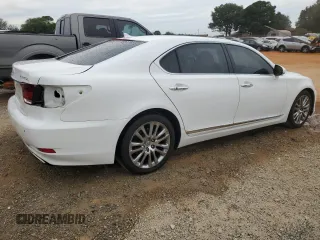 2013 Lexus LS 460 L with VIN JTHGL5EF1D5047402, listed as a Copart auction lot 70595804 with 95,553 mi miles and Salvage title. Bid and sale history available at DreamBid. Image 3.
