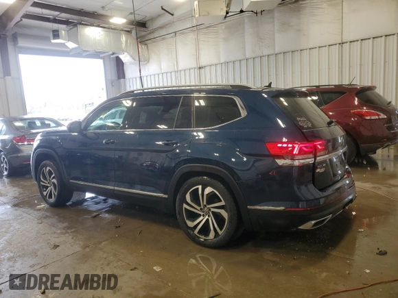 2021 Volkswagen Atlas SEL Premium with VIN 1V2TR2CA3MC509859, listed as a Copart auction lot 55265945 with 69,841 mi miles and Non repairable. Bid and sale history available at DreamBid. Image 2.