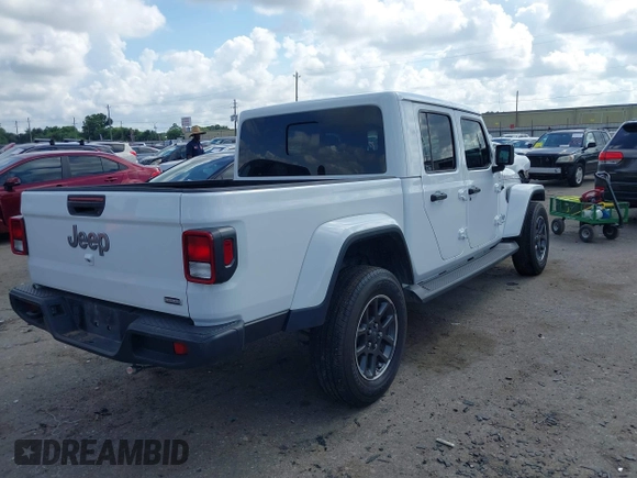 2020 Jeep Gladiator Overland z VIN 1C6HJTFGXLL180622, wystawiony jako IAAI lot #42565601 z przebiegiem 63 738 mil mil oraz . Historia ofert i sprzedaży dostępna na DreamBid. Obrazek 4.
