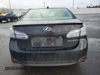 2011 Lexus HS 250h with VIN JTHBB1BA6B2044542, listed as a Copart auction lot 46835095 with 86,584 mi miles and Salvage Title. Bid and sale history available at DreamBid. Image 6.