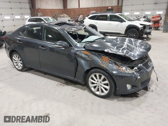 2009 Lexus IS 250 with VIN JTHCK262992031405, listed as a IAAI auction lot 41892158 with 116,419 mi miles. Bid and sale history available at carsss.com. Image 1.