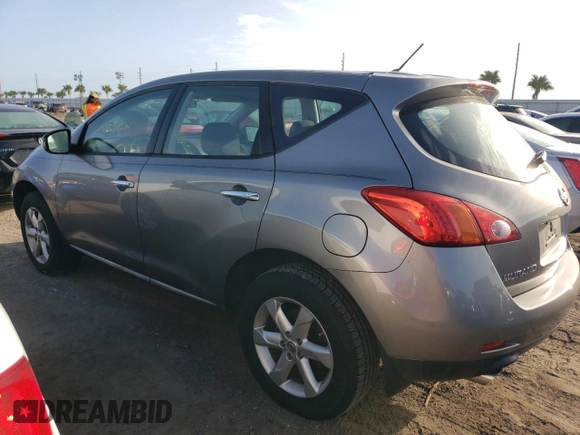 2009 Nissan Murano S with VIN JN8AZ18U29W102034, listed as a Copart auction lot 76122594 with 60,342 mi miles and Salvage Title. Bid and sale history available at carsss.com. Image 2.