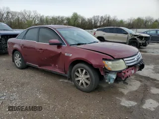 2008 Ford Taurus SEL with VIN 1FAHP24W28G167574, listed as a Copart auction lot 51049575 with 220,008 mi miles and Salvage Title. Bid and sale history available at carsss.com. Image 4.