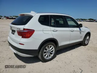 2014 BMW X3 xDrive28i with VIN 5UXWX9C56E0D37539, listed as a Copart auction lot 52455925 with 122,040 mi miles and Salvage Title. Bid and sale history available at DreamBid. Image 3.