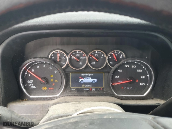 2022 Chevrolet Silverado 1500 LTD LT with VIN 1GCPYDEK1NZ178608, listed as a Copart auction lot 80657194 with NaN miles and Salvage Title. Bid and sale history available at carsss.com. Image 9.