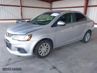 2017 Chevrolet Sonic LT with VIN 1G1JD5SB2H4103342, listed as a IAAI auction lot 41320877 with 136,142 mi miles. Bid and sale history available at carsss.com. Image 2.