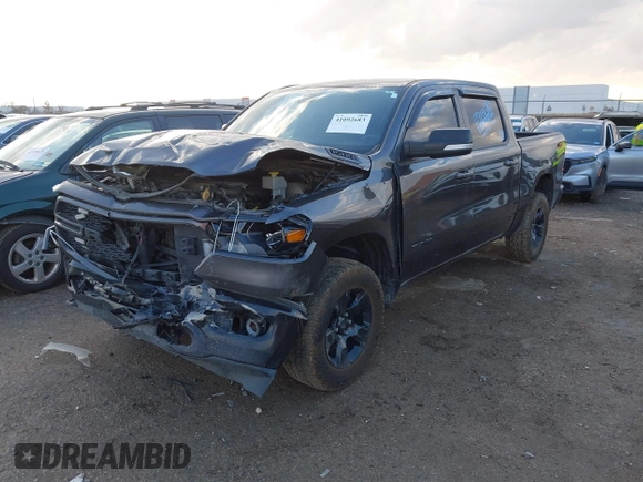 2022 Ram 1500 Big Horn with VIN 1C6SRFFT9NN388463, listed as a IAAI auction lot 41092683 with 225,407 mi miles and . Bid and sale history available at DreamBid. Image 18.