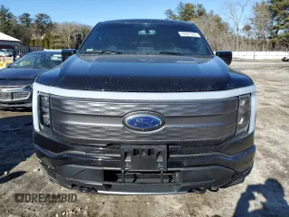 2023 Ford F-150 Lightning Pro with VIN 1FTVW1EL8PWG53681, listed as a Copart auction lot 42681505 with 7,570 mi miles and Salvage Title. Bid and sale history available at DreamBid. Image 5.