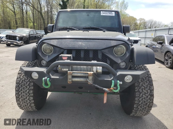 2016 Jeep Wrangler Unlimited Sport with VIN 1C4BJWDG9GL222111, listed as a Copart auction lot 54322995 with 129,612 mi miles and Clean Title. Bid and sale history available at DreamBid. Image 5.