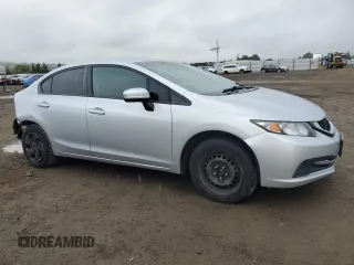 2015 Honda Civic Sedan LX with VIN 2HGFB2F54FH560824, listed as a Copart auction lot 51330605 with 215,540 mi miles and Salvage Title. Bid and sale history available at carsss.com. Image 4.