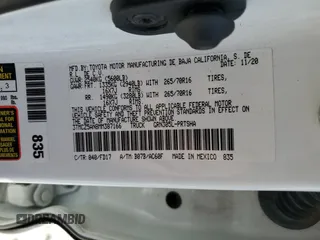 2021 Toyota Tacoma SR z VIN 3TMCZ5AN8MM387166, wystawiony jako Copart lot #49952935 z przebiegiem 63 175 mil mil oraz Szkoda całkowita • Salvage title. Historia ofert i sprzedaży dostępna na DreamBid. Obrazek 12.