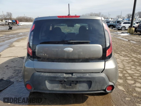 2014 Kia Soul + with VIN KNDJP3A50E7073590, listed as a Copart auction lot 46593815 with 116,686 mi miles and Salvage Title. Bid and sale history available at DreamBid. Image 6.
