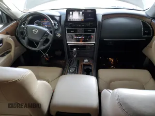 2022 Nissan Armada SL with VIN JN8AY2BB8N9815142, listed as a Copart auction lot 42256715 with 52,900 mi miles and Salvage Title. Bid and sale history available at carsss.com. Image 8.