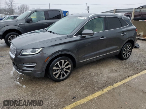 2019 Lincoln MKC Reserve with VIN 5LMCJ3D93KUL29381, listed as a Copart auction lot 44835375 with 83,664 mi miles and Salvage Title. Bid and sale history available at DreamBid. Image 1.