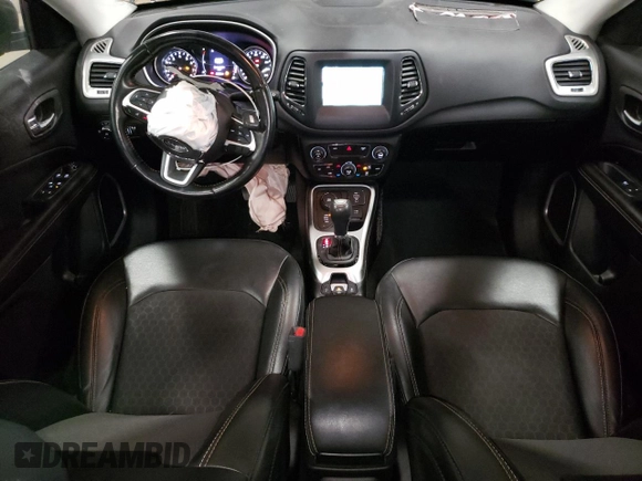 2020 Jeep Compass Latitude with VIN 3C4NJDBB7LT156620, listed as a Copart auction lot 81154344 with 55,098 mi miles and Salvage Title. Bid and sale history available at carsss.com. Image 8.