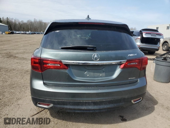 2015 Acura MDX Tech Pkg with VIN 5FRYD4H46FB503028, listed as a Copart auction lot 52905735 with 382,688 mi miles and Salvage Title. Bid and sale history available at carsss.com. Image 6.