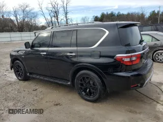 2021 Nissan Armada SV z VIN JN8AY2ADXM9662510, wystawiony jako Copart lot #81333914 z przebiegiem 97 166 mil mil oraz Nie do naprawy • Non repairable. Historia ofert i sprzedaży dostępna na DreamBid. Obrazek 2.