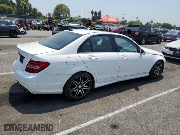 2014 Mercedes-Benz C 350 Sport with VIN WDDGF5HB0ER314501, listed as a Copart auction lot 62274664 with 243,546 mi miles and Salvage Title. Bid and sale history available at DreamBid. Image 3.