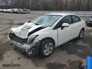 2014 Honda Civic Sedan LX with VIN 2HGFB2F52EH514682, listed as a Copart auction lot 50954965 with 134,401 mi miles and Salvage Title. Bid and sale history available at carsss.com. Image 1.