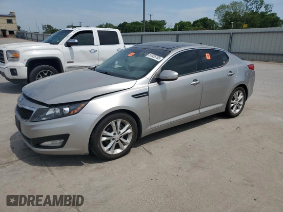 2013 Kia Optima EX with VIN 5XXGN4A76DG223408, listed as a Copart auction lot 52455765 with 71,358 mi miles and Salvage Title. Bid and sale history available at carsss.com. Image 1.