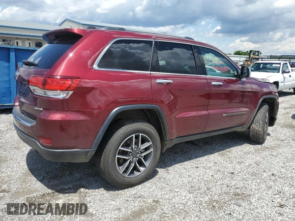 2022 Jeep Grand Cherokee Limited with VIN 1C4RJFBG9NC177783, listed as a Copart auction lot 57886435 with 57,153 mi miles and Salvage title. Bid and sale history available at DreamBid. Image 3.