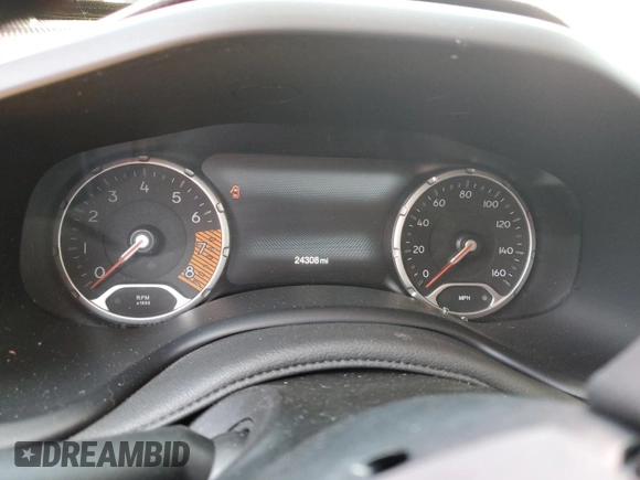 2022 Jeep Renegade Trailhawk with VIN ZACNJDC10NPN89886, listed as a Copart auction lot 59146314 with 24,308 mi miles and Non Repairable. Bid and sale history available at DreamBid. Image 9.