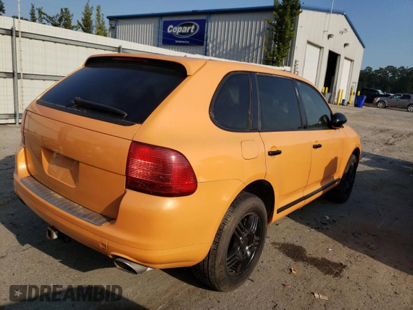 2006 Porsche Cayenne S with VIN WP1AB29P66LA64110, listed as a Copart auction lot 52128574 with 0 mi miles and Salvage Title. Bid and sale history available at carsss.com. Image 3.