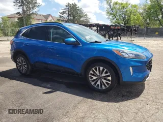 2021 Ford Escape Titanium с VIN 1FMCU9J90MUA58591, выставлен на аукционе Copart как лот 57126875 с пробегом 109 483 миль миль и Списание • Salvage title. История ставок и продаж доступна на DreamBid. Изображение 4.