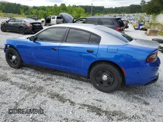 2022 Dodge Charger Police with VIN 2C3CDXAT5NH116675, listed as a Copart auction lot 55891205 with 59,669 mi miles and Salvage Title. Bid and sale history available at DreamBid. Image 2.