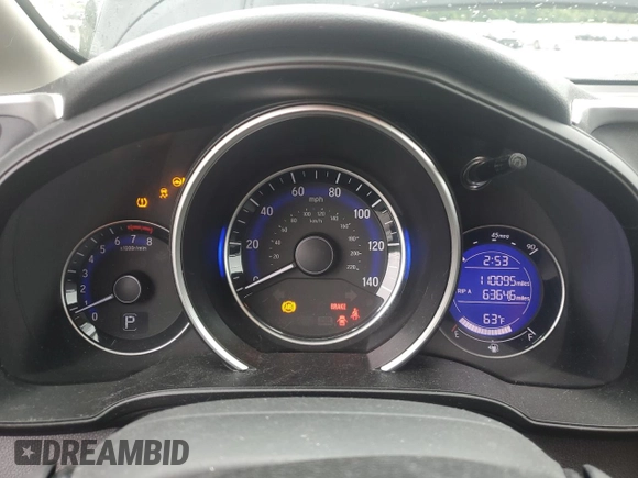 2017 Honda Fit EX with VIN JHMGK5H76HS019108, listed as a Copart auction lot 58537995 with 110,095 mi miles and Salvage title. Bid and sale history available at DreamBid. Image 9.