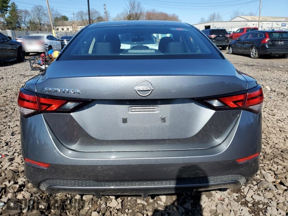 2024 Nissan Sentra S with VIN 3N1AB8BV3RY219613, listed as a Copart auction lot 51243755 with 25,113 mi miles and Salvage Title. Bid and sale history available at carsss.com. Image 6.