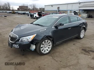2015 Buick LaCrosse Leather with VIN 1G4GC5G33FF252667, listed as a Copart auction lot 52872815 with 76,709 mi miles and Salvage Title. Bid and sale history available at carsss.com. Image 1.