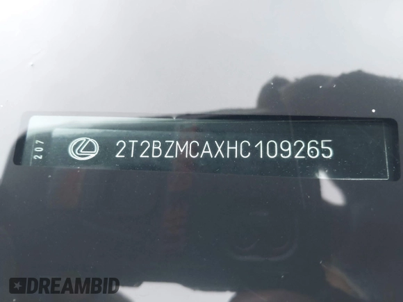 2017 Lexus RX 350 with VIN 2T2BZMCAXHC109265, listed as a IAAI auction lot 42314271 with 77,017 mi miles and . Bid and sale history available at DreamBid. Image 9.