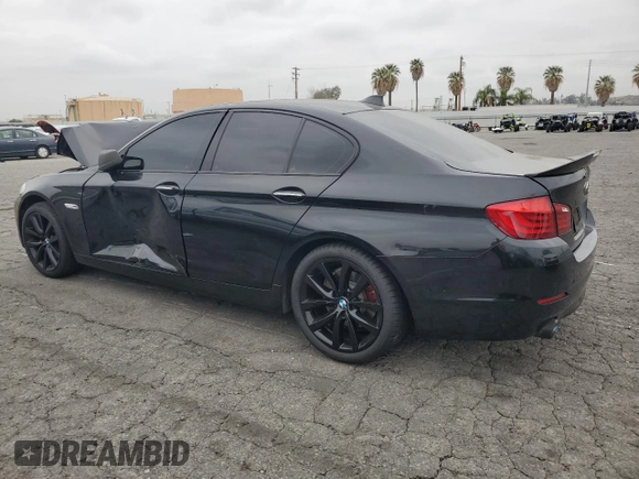 2011 BMW 5 Series 535i with VIN WBAFR7C50BC604078, listed as a Copart auction lot 53175125 with 212,647 mi miles and Salvage Title. Bid and sale history available at carsss.com. Image 2.