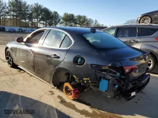 2021 Alfa Romeo Giulia Ti with VIN ZARFANBN4M7645427, listed as a Copart auction lot 46486575 with 0 mi miles and Salvage Title. Bid and sale history available at carsss.com. Image 2.