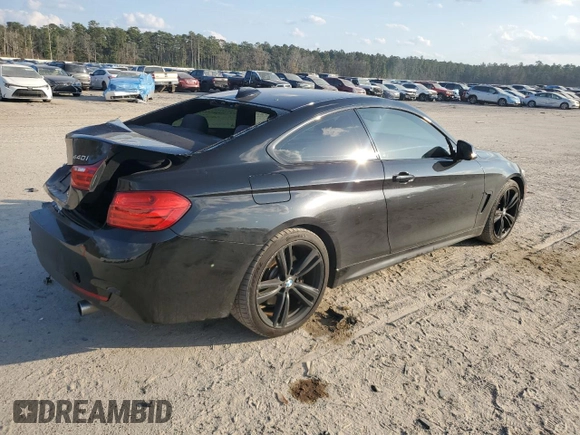 2017 BMW 4 Series 440i with VIN WBA4P1C55HK522422, listed as a Copart auction lot 44524845 with 94,145 mi miles and Salvage Title. Bid and sale history available at carsss.com. Image 3.