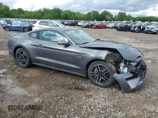 2021 Ford Mustang GT with VIN 1FA6P8CF9M5102819, listed as a Copart auction lot 58172685 with 47,518 mi miles and Salvage title. Bid and sale history available at DreamBid. Image 4.