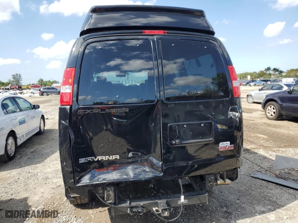 2021 GMC Savana Cargo Van with VIN 1GTW7AF7XM1288092, listed as a Copart auction lot 39192523 with 7,265 mi miles. Bid and sale history available at carsss.com. Image 6.