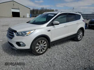 2017 Ford Escape Titanium with VIN 1FMCU0J92HUD75757, listed as a Copart auction lot 51003895 with 119,143 mi miles and Salvage Title. Bid and sale history available at carsss.com. Image 1.