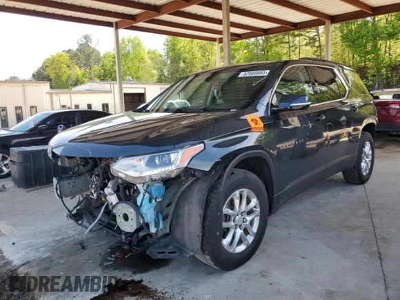 2020 Chevrolet Traverse LT Cloth with VIN 1GNEVGKW9LJ247007, listed as a Copart auction lot 52668885 with 86,974 mi miles and Salvage Title. Bid and sale history available at carsss.com. Image 1.