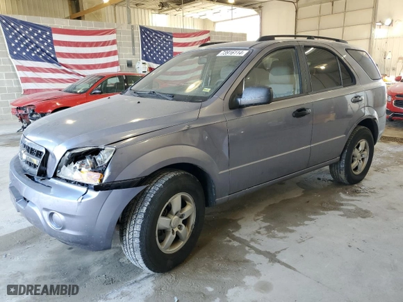 2009 Kia Sorento LX with VIN KNDJD735995889602, listed as a Copart auction lot 73916114 with 133,848 mi miles and Salvage Title. Bid and sale history available at carsss.com. Image 1.