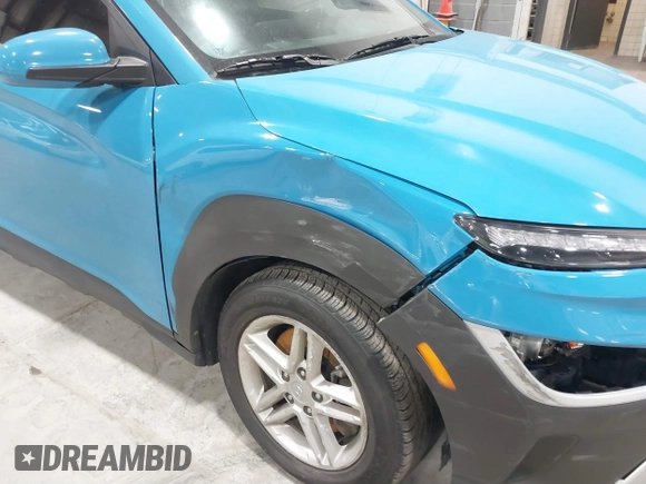 2022 Hyundai Kona SE with VIN KM8K2CAB4NU878255, listed as a IAAI auction lot 41630995 with 36,856 mi miles. Bid and sale history available at carsss.com. Image 17.